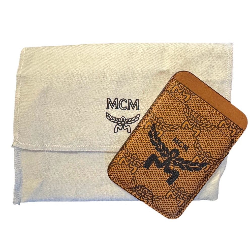 MCM Himmel Card Case Cognac NWOT